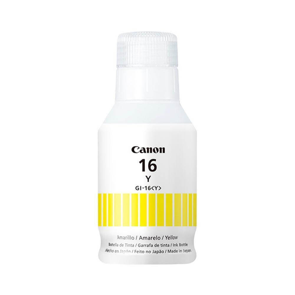 Refil de Tinta Canon GI-16Y Amarelo Original 132ml - Impressorajato